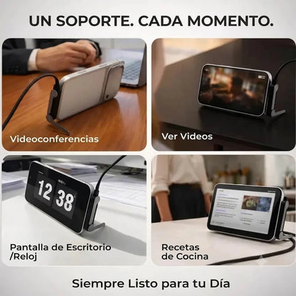 Cable cargador-USB tipo C con Soporte Invisible 2 en 1