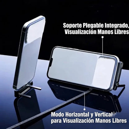 Cable cargador-USB tipo C con Soporte Invisible 2 en 1