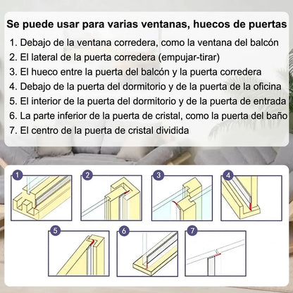 Burlete Adhesivo Aislante Puertas Ventanas